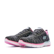 Baskets Grises Femme Skechers Flex Appeal 3.0 vue 6