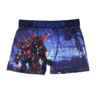Boxer Bleu/Noir à Imprimés Homme Freegun NIN pas cher