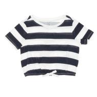 T-shirt Blanc/Marine Fille Kids Only Knot Stripe pas cher