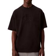 T-Shirt Noir Homme Calvin Klein Jeans Monologo LV04RB295G