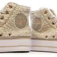 Baskets Beiges Femme Converse Chuck Taylor All Star Lift A05509C vue 7