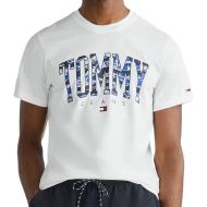 T-shirt Blanc Homme Tommy Hilfiger Camo pas cher
