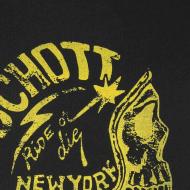 T-shirt Noir Homme Schott Tom21 vue 2