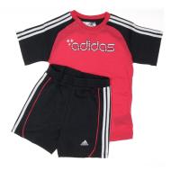 Ensemble Noir/Rose Fille Adidas Baby Pckge pas cher