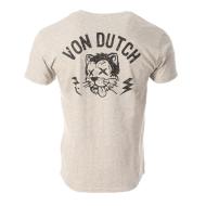 T-shirt Écru Homme Von Dutch BADB vue 2
