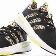 Chaussures de running Noires/Jaunes Femme Adidas Racer vue 7