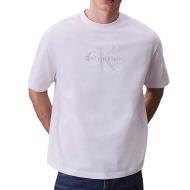 T-Shirt Blanc Homme Calvin Klein Jeans Monologo LV04RB295G pas cher