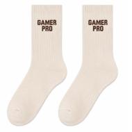 Beige Herren-Socken Stella Green Gamer Pro
