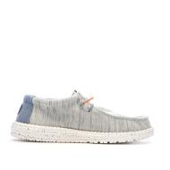 Chaussures Bleues/Grises Chiné Homme Hey Dude Wally Jersey vue 2