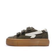 Baskets Kaki Plateforme Femme Kaporal Clovia pas cher
