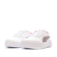 Zapatillas blancas para niña Puma Carina 3.0 ver 6