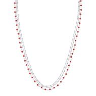 Collier Multi Chaînes Rouge Clio Blue Noemie vue 2