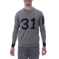 Pull Over Gris Homme Hungaria R neck edition pas cher