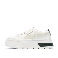Baskets Blanche/Beige/Noir Femme Puma Mayze Stack 384363 pas cher