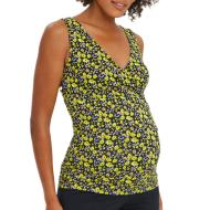 Débardeur Noir/Jaune Femme Mamalicious Lamber pas cher