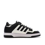 Baskets Noires/Blanches Enfant Adidas Rapid Court vue 2