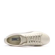 Baskets Blanches/Gris Homme Puma Clyde Base vue 4