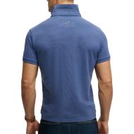 Polo Bleu Homme Superdry Classic Pique vue 2