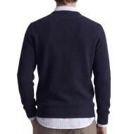 Pull Marine Homme Jack & Jones Globe Knit vue 2