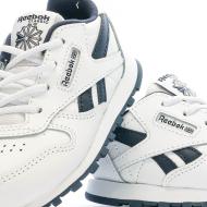 Baskets Blanches/Bleu Garçon Reebok Classic Leather 100069853 vue 7