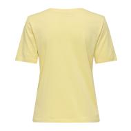 T-Shirt Jaune Femme Only Happy vue 2