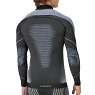 Schwarzes/grünes Thermoshirt für Herren von UYN Evolutyon Ansicht 2