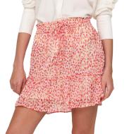 Jupe Rose/Écru à Petits Pois Femme JDY Life pas cher