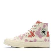 Baskets Écru/Brodé Femme Converse Chuck 70 pas cher