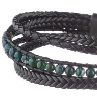 Bracelets Noir Geographical Norway Tresse Onyx vue 2