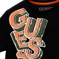 T-shirt Noir Garçon Guess Groovy vue 3