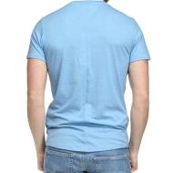 T-shirt Bleu Homme Tommy Jeans Slim Jaspe vue 2