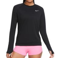 T-Shirt Manches Longues Noir Femme Nike Pacer Crew pas cher