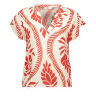 Blouse Écru/Rouge Femme JDY Pepper