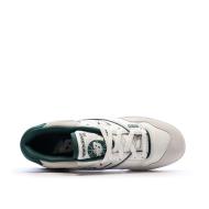 Baskets Blanches/Vertes Homme New Balance BB550 vue 4