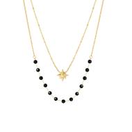 Collier Doré/Noir Femme Clio Blue CO4086S vue 2