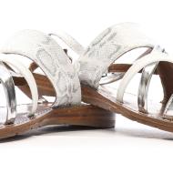Sandales Blanc/Argent Femme Chattawak SAM vue 7