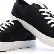 Baskets Noir/Blanc Homme Calvin Klein Jeans Ess Vulc Low vue 7