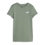 T-shirt Kaki Femme Puma Ess+ Embroid pas cher