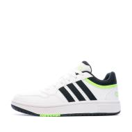 Baskets Blanc/Noir Enfant Adidas Hoops 3.0 K pas cher