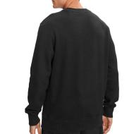 Sweat Noir Homme Calvin Klein Jeans Chenille Monologo vue 2
