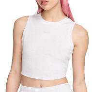 Débardeur Gris Femme Nike W Nsw Essntl Rib Crp pas cher