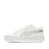 Baskets Blanches/Argent Femme Puma Platform pas cher