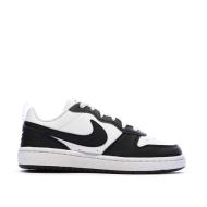 Baskets Noir/Blanc Garçon/Fille Nike Court Borough Low vue 2