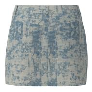Falda vaquera corta azul para mujer Pieces Denim ver 2