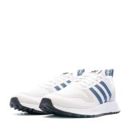 Baskets Blanc/Bleu Garçon Adidas Multix J vue 6