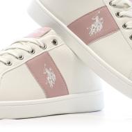 Baskets Beiges/Roses Femme US Polo ASSN For Everyday vue 7