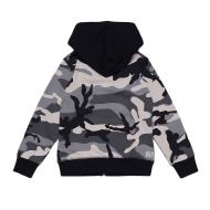 Sweat Zippé Camouflage Gris Garçon Diesel J00338 vue 2