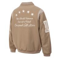 Converse Men's Beige Luxe Varsity Bomber Jacket Photo of the Espace des Marques %store% store - view of %key%