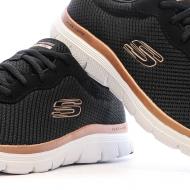 Chaussures de Sport Noir/Or-Rose Femme Skechers Flex Appeal vue 7