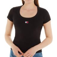 T-shirt Noir Femme Tommy Hilfiger Badge